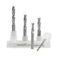 LISCA 2 Flutes Down Cut Spiral End Mill Tungsten Carbide CNC Milling Cutter for Wood