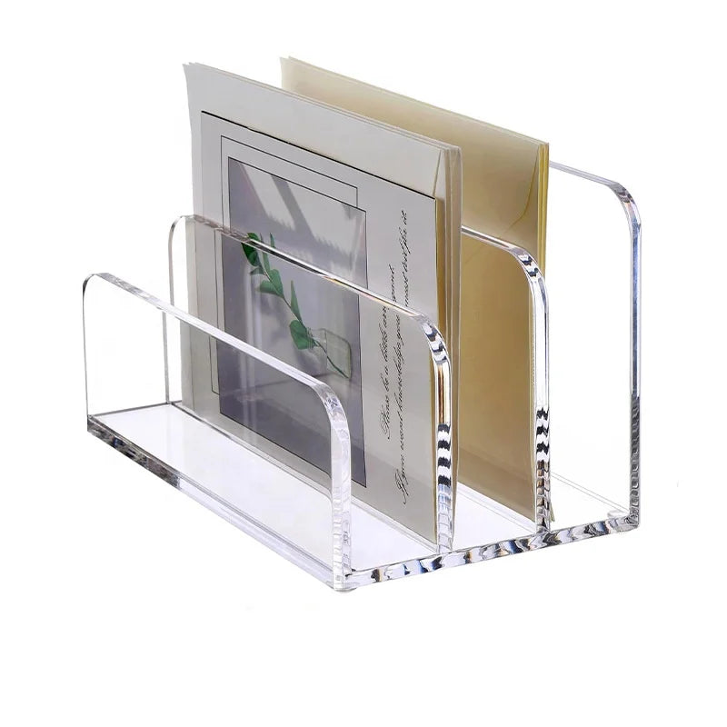 Plastic Living Room Eco-friendly Multifunction 3-Tier File Organizer Countertop Notebook Document Mail Letter Holder Storage Toy