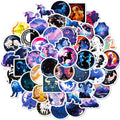 50PCS Fashional Divination Aesthetic Starry Sky Moon galaxy constellation Sticker