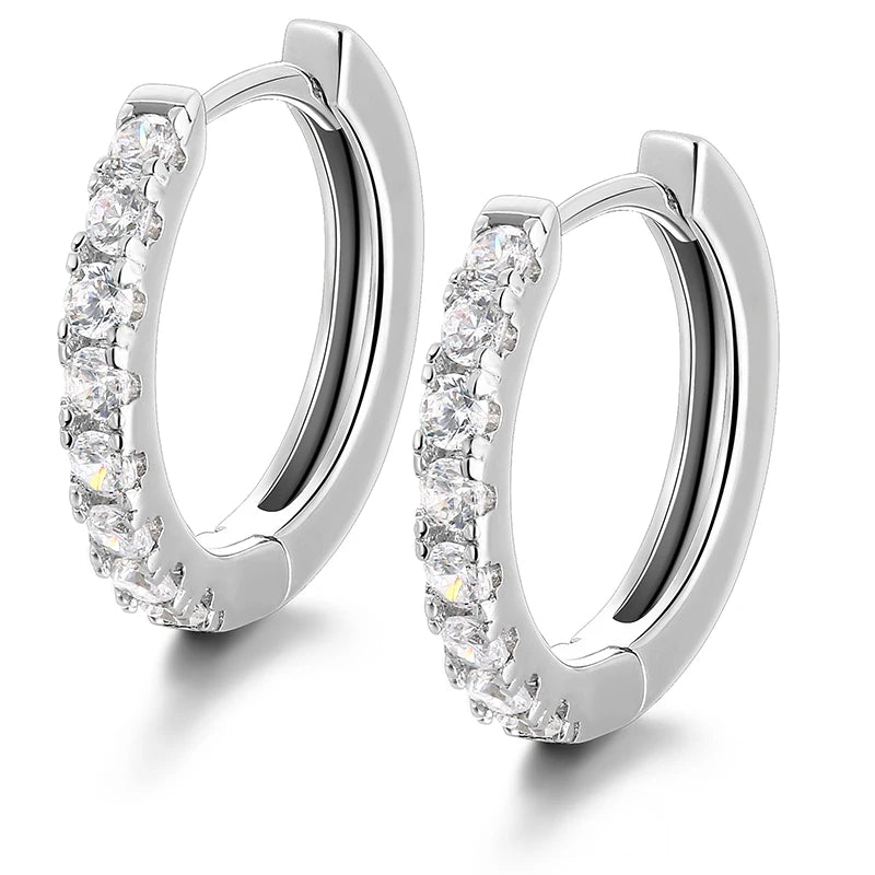 Simple Charm Design Earrings EMER Hip Hop Bling CZ Jewelry Hot Sale Women Fashion Earrings