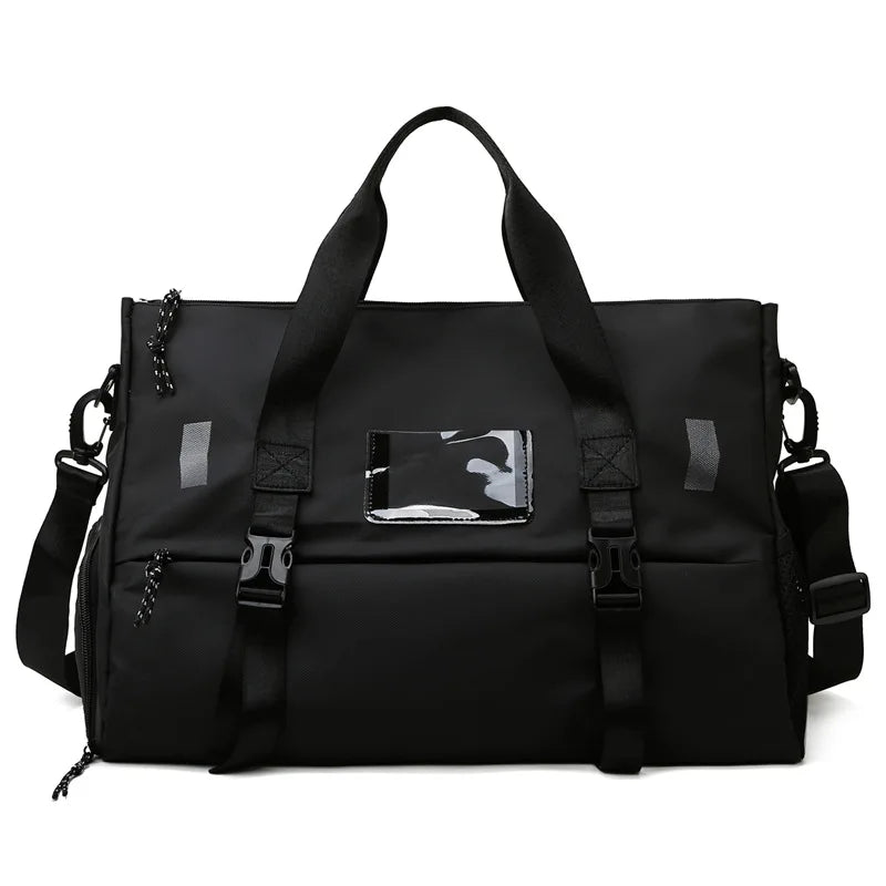 Laminated Film Waterproof Overnight Duffel Bag Fitness Heavy Duty Sports Weekender Durable Yoga Mat Gym Bag