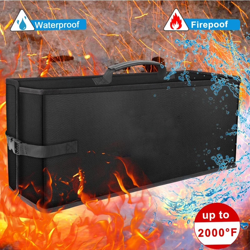 YHX Portable Lithium Ion E-bike Battery Scooter Bike  Bag Fire Resistant Safe Battery Explosionproof Bag
