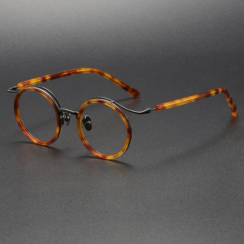F85676 2024 New Japan Japanese 100% Handmade Pure Acetate Acet Titanium Optical Luxury Top Quality Eyeglasses Frames