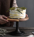 Factory Direct Sale Wooden Stilt Cake Plate European Wedding Party Shooting Props Solid Wood Tray Dessert Cake Stand
