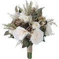 Morili Cream Khaki Powder Bride Holding Flower Studio Photography Props Wedding Decoration Bouquet MB6