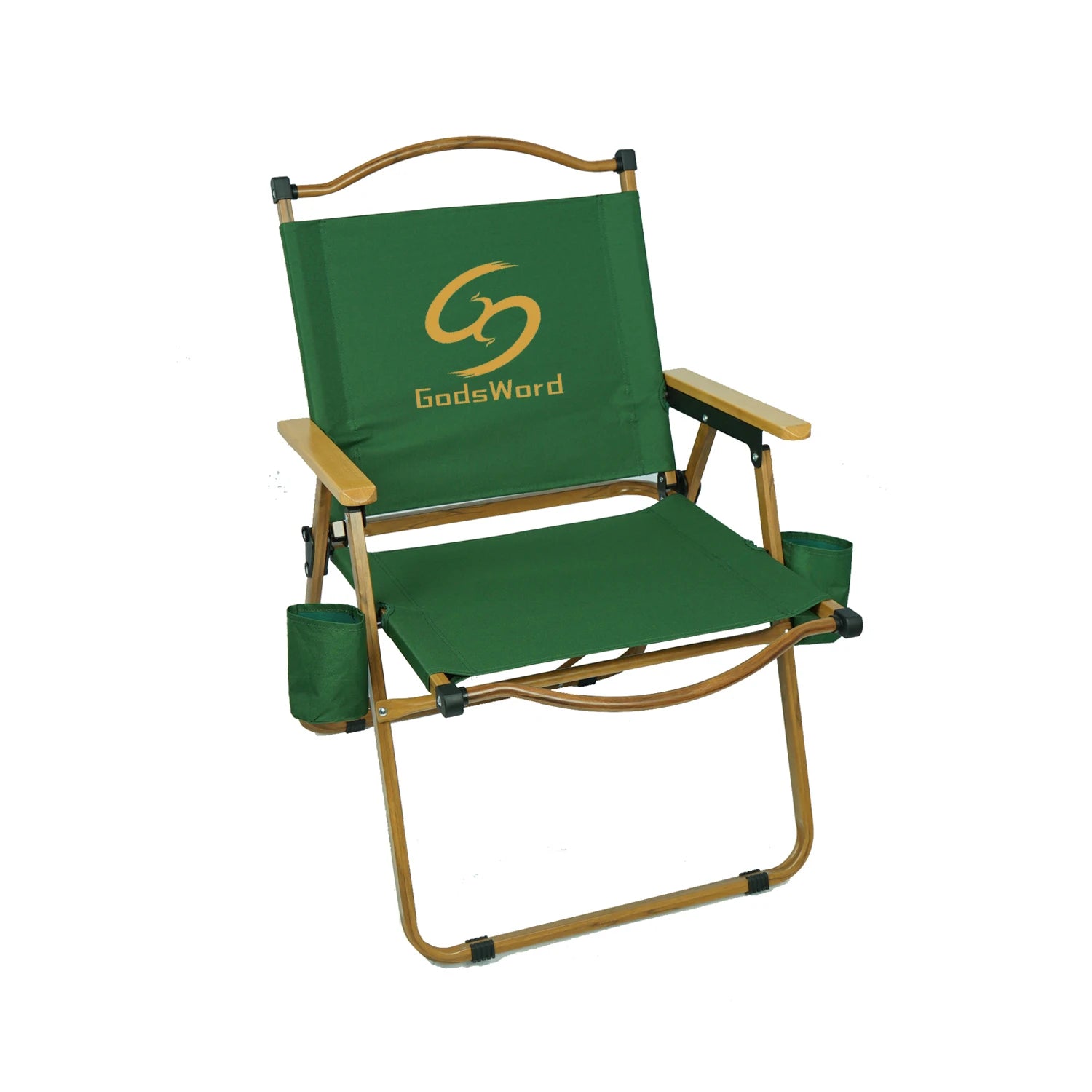 GodsWord Camping Chair Waterproof Portable Outdoor Folding Beach Chair With Cup Holder Arm Rest Ultralight Hiking Fishing Chair