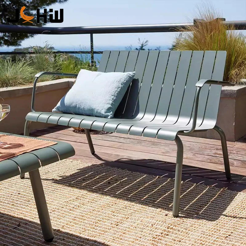 Colorful Modern Simple Outdoor Garden Sofa Set for Dining Courtyard Park Use for Hotels Villas Patios