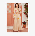 10% M-2XL Embroidered Long Sleeve Dress Printed Robe Tie Flared Sleeve Maxi Dress Islamic Robe