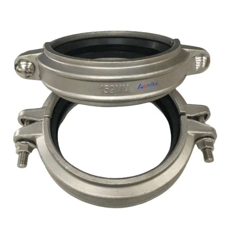 Ss304 Couplings Clamp Ss316L Stainless Steel Membrane Shell Water Treatment Fire Haff Joint groove Clamp