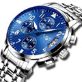 LIGE 9825 Men Watches Top Luxury New All Steel Waterproof Sport Quartz Watch Men Date Clock Chronograph Relogio Masculino