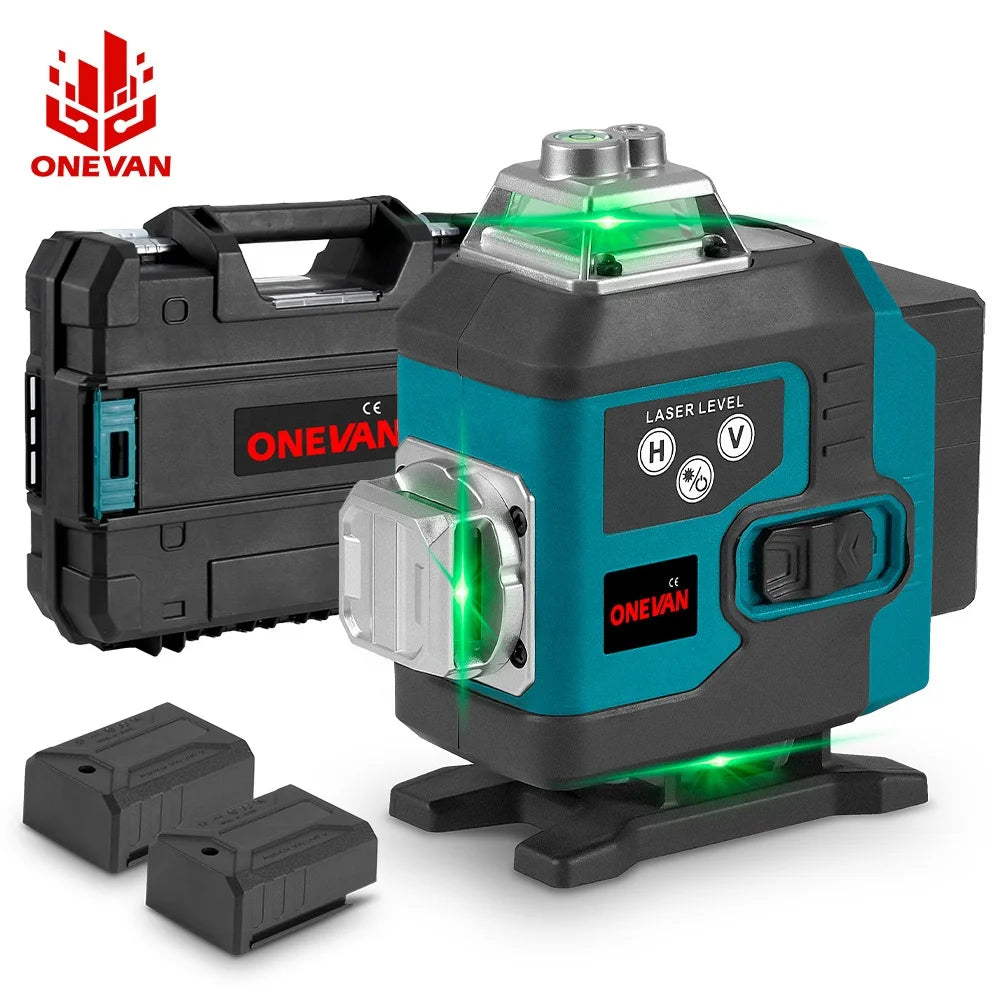 HGLINE 16 Line 4D Green Digital Display Laser Level Horizontal and Vertical with Phone Control Touch Screen Operator Console