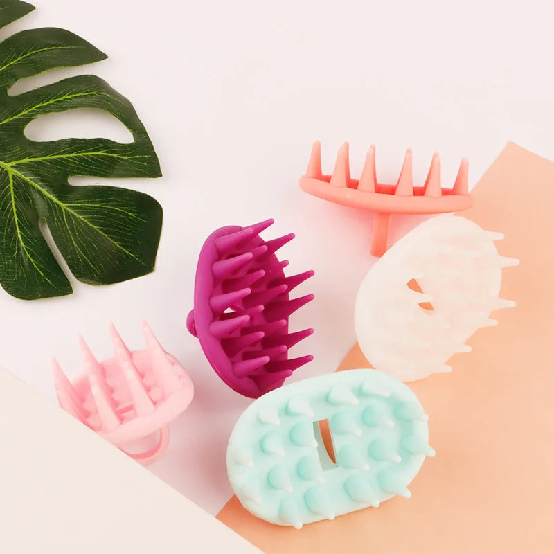 High Quality Silicon Bath Brush Soft Shampoo Hair Brush Silicone Hair Scalp Massager Shampoo Brush for Head