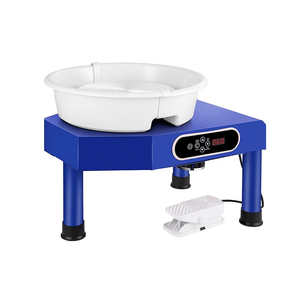 25CM Removable Basin Pottery Forming Machine 350W Metal Electric Wheel with 110/220V Voltage