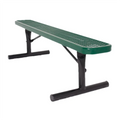 Outdoor Furniture Expanded Metal Mesh Backless Bench Public Park Steel Bench Seating Outside Garden Patio Yard Seat Bench