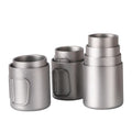 Double Wall Titanium Water Cup with Lid Lightweight Coffee Mug Camping Tea Cup for Camping Hiking Backpacking Picnic