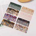 Supper Thick Acetate Plate Comb Marble Leopard Pattern Hairdressing Comb Wide Tooth Comb
