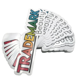 Custom Large Die Cut Logo Transparent Background Vinyl Clear Label Adhesive Sticker