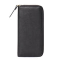 Men's Leather Clutch Women's Long Zipper Bag Oily Leather Wallet Multi-card Coin Purse