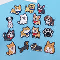 New Arrivals Custom  Embroidered Dog Patches Iron on Animal Cartoon Badges Wholes