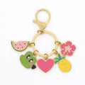 Candy Colour Heart Metal Keychain Custom Hard Enamel Keychain