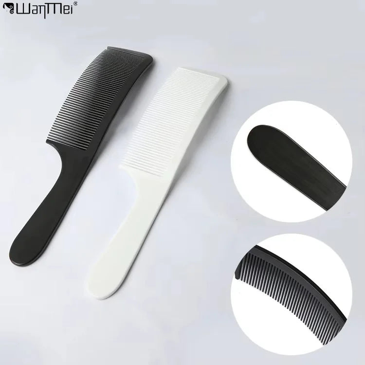 Wanmei Professional Hair Styling Tools Men's Hair Cut S - Shaped Curved Round Curved Flat Comb Hair Salon Anti Static