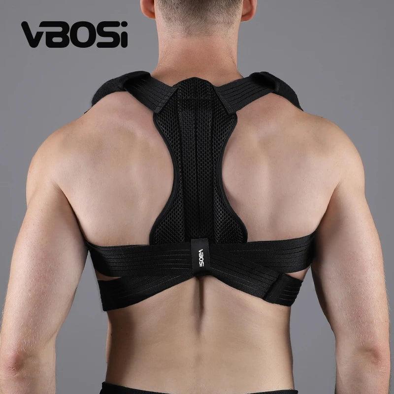 VBOSI CE ISO Factory Updated Posture Corrector for Men and Women Providing Neck Shoulder Upright Back Straightener Comfortable