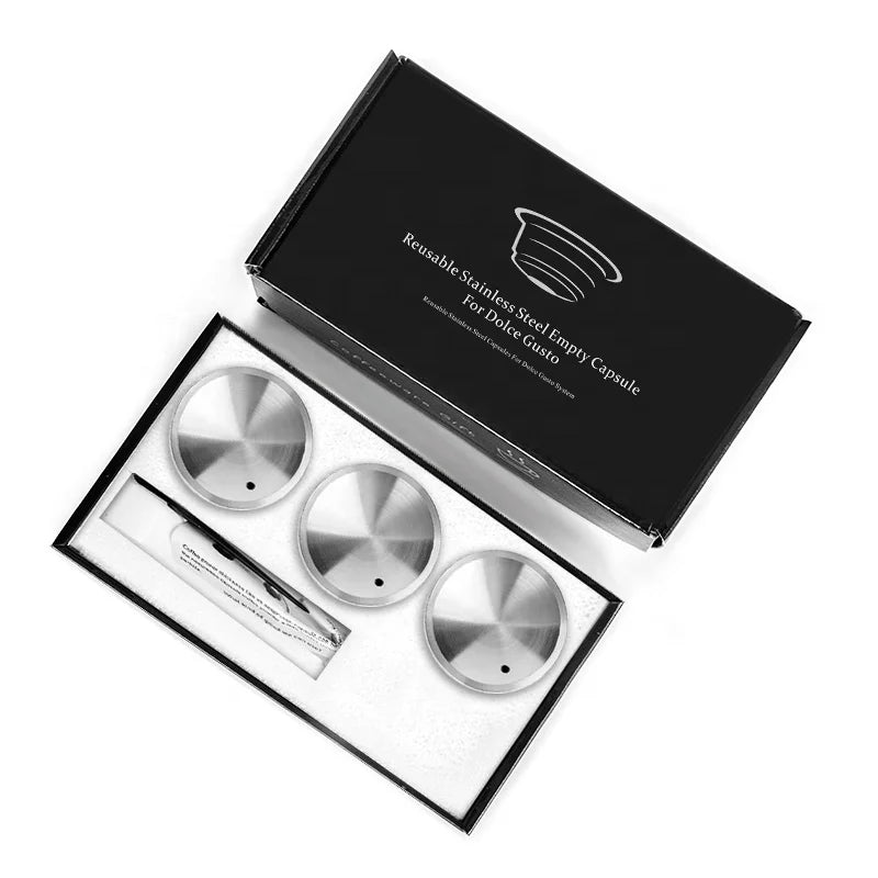 3 Pods Wareset Professional Espresso Coffee Maker Cafetera Accesorios Coffee Machine Per Dolce Taste Rechargeable Coffee Capsule