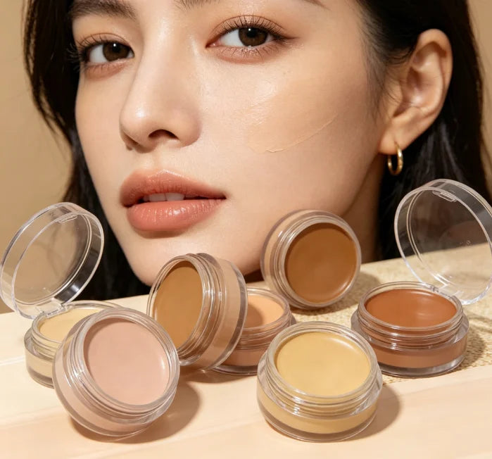 Seamless Cream-to-Powder Technology for Easy Blending | Enriched with Zinc Oxide & Vitamin E for Sensitive Skin | Custom Shades