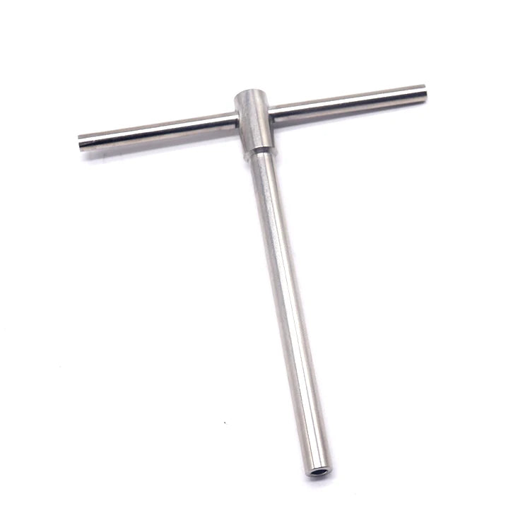 OEM ODM Customized Stainless Steel T-Type Socket Wrench CNC Turned Chromed Plated Parts DIY Grade Metric Measurement System