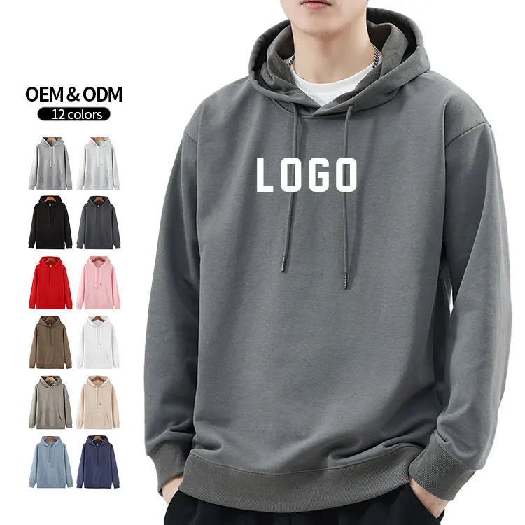 Men's Hoodies Unisex Plain Blank Customizable Fashion Hoodies and Sweatshirts Sweatshirts for Men Spring and Autumn