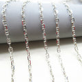 925 Sterling Silver Cable Chain 8 Shaped Stud Flower Chain Neck Chain for Jewelry Making Findings