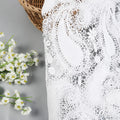 Custom White Tulle Embroidered Lace Fabric Fashion for Wedding Clothes Evening Dresses Home Textiles-Knitted Technique for Boys MegaBDM