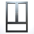 Modern Thermal Break Soundproof Hollow Glass Double Sash Aluminum Glass Casement Window for Family Home Apartment Interior