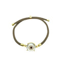 BC1352 Fashion Colourful Evil Eyes Women Bracelet Trendy Adjustable Crystal Evil Eyes Cord Ladies Bracelet