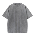 Plain T-Shirt Bulk Acid Wash Custom T Shirt Cotton Vintage Clothes Men Manufacturers Washed Oversize T Shirt for Men