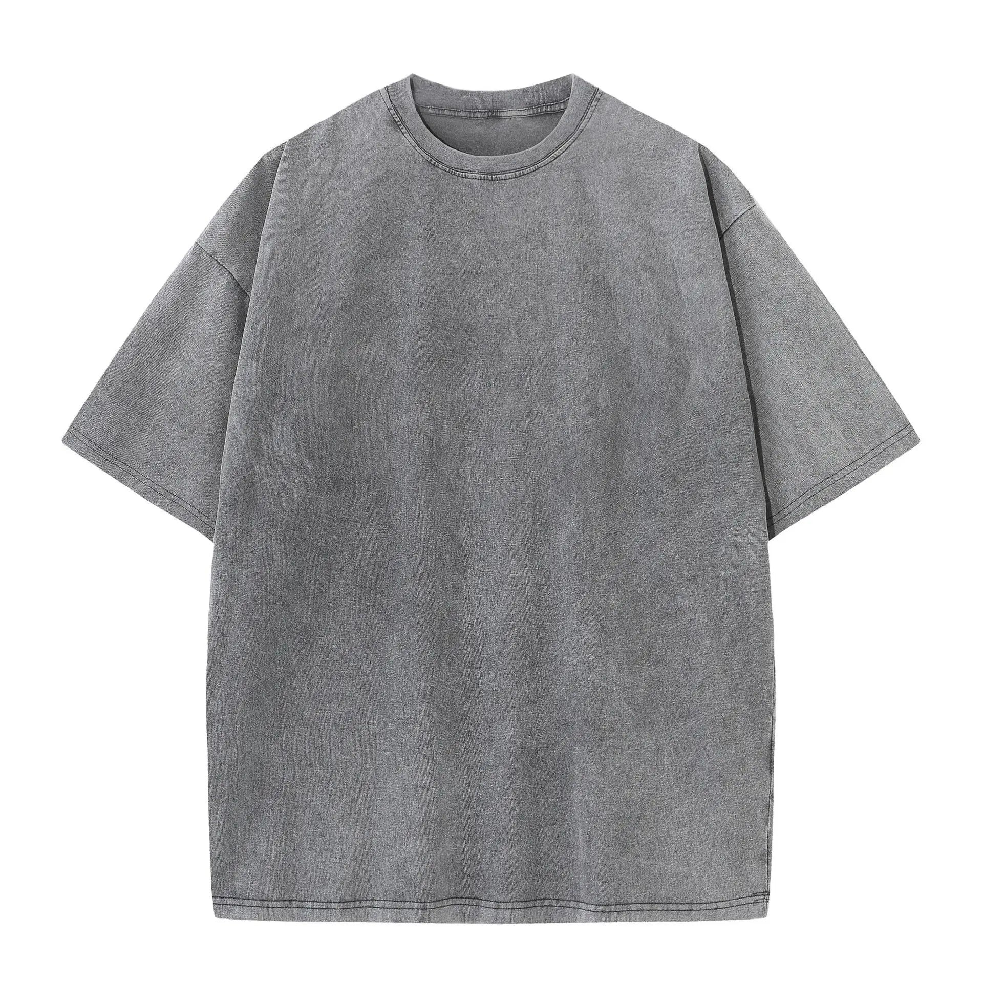 Plain T-Shirt Bulk Acid Wash Custom T Shirt Cotton Vintage Clothes Men Manufacturers Washed Oversize T Shirt for Men