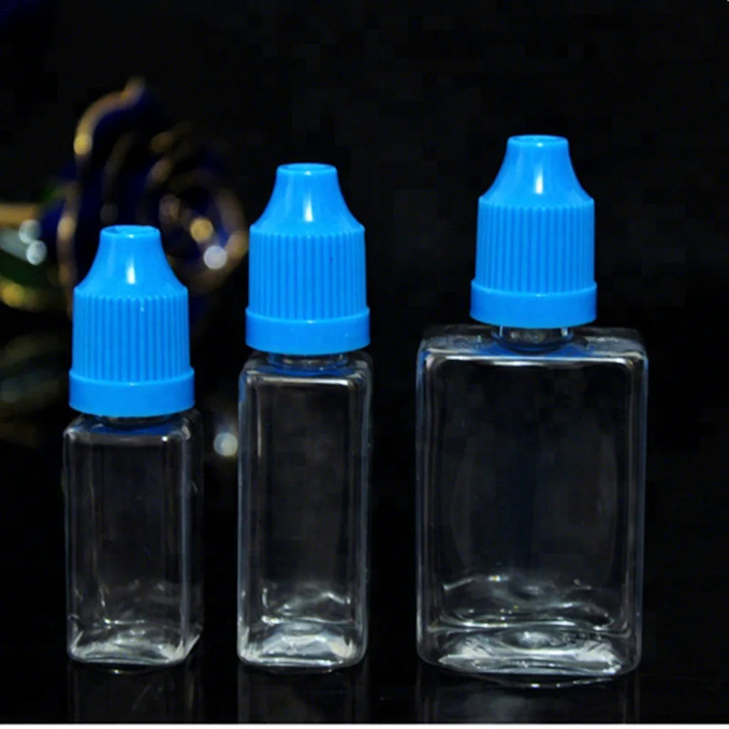 Trade Assurance Childproof Cap 10ml 15ml 30ml Rectangular Pet Squeeze Plastic Dropper Bottle for Eye Drops