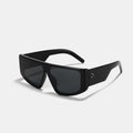 STORY XG19299 Flat Top Dark Lens Sunglasses Fashion Conjoind Oversized Sun Glasses One Piece Lens Square Shades Eyewear