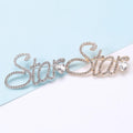 Wholesale Luxury Alloy Brooch Pins Stars and Letters for Children's Clothes Decoration for Weddings Parties and Gifts