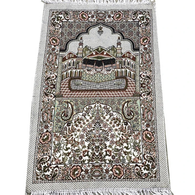 Portable Non Slip Backing Prayer Mat Light and Muslim Prayer Rug Carpet for Mosque Ramadan Worship Mats