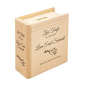 Custom Book Shape Popular Wooden Money Saving Box for Kids