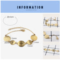 Gold Color Saint Benedict San Benito Medal Charm Bracelet for Ladies or Women
