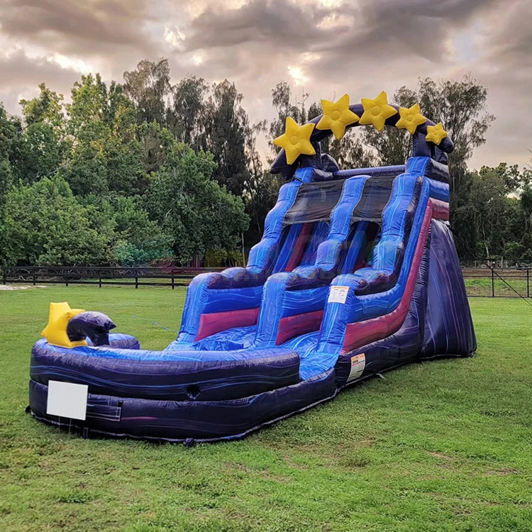 Bouncer Building Blocks Slide Bounce House Bouncy Castles Inflatable Water Slides with Blower Kids Adults for Sale