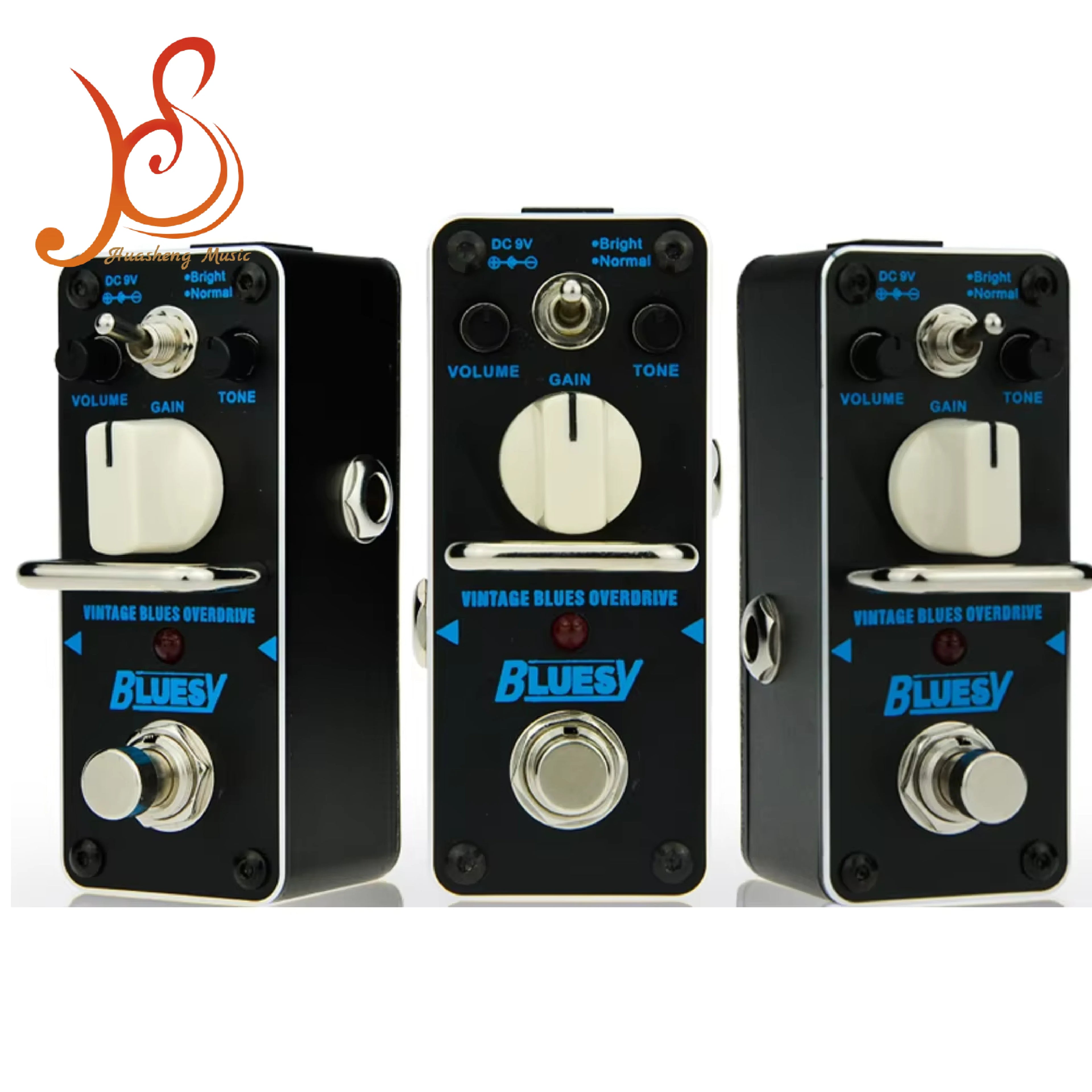 Classic Blues Overdrive Guitar Effect Pedal Durable Stainless Steel Inspired 70s Marshall Blues Break for Professionals