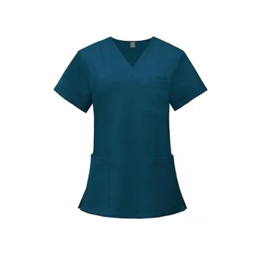 Uniforms Surgical Nurse Scrubs Set V-Neck Stretch Tops Waistband Jogger Pants Sweat Absorbent Woven Hospital Uniform