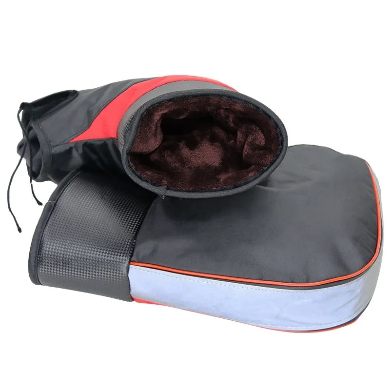 New Winter Motorcycle Warm Glove Windproof Waterproof Scooter Motorbike Handlebar Hand Cover Winter Thicken Warmer Riding Gloves