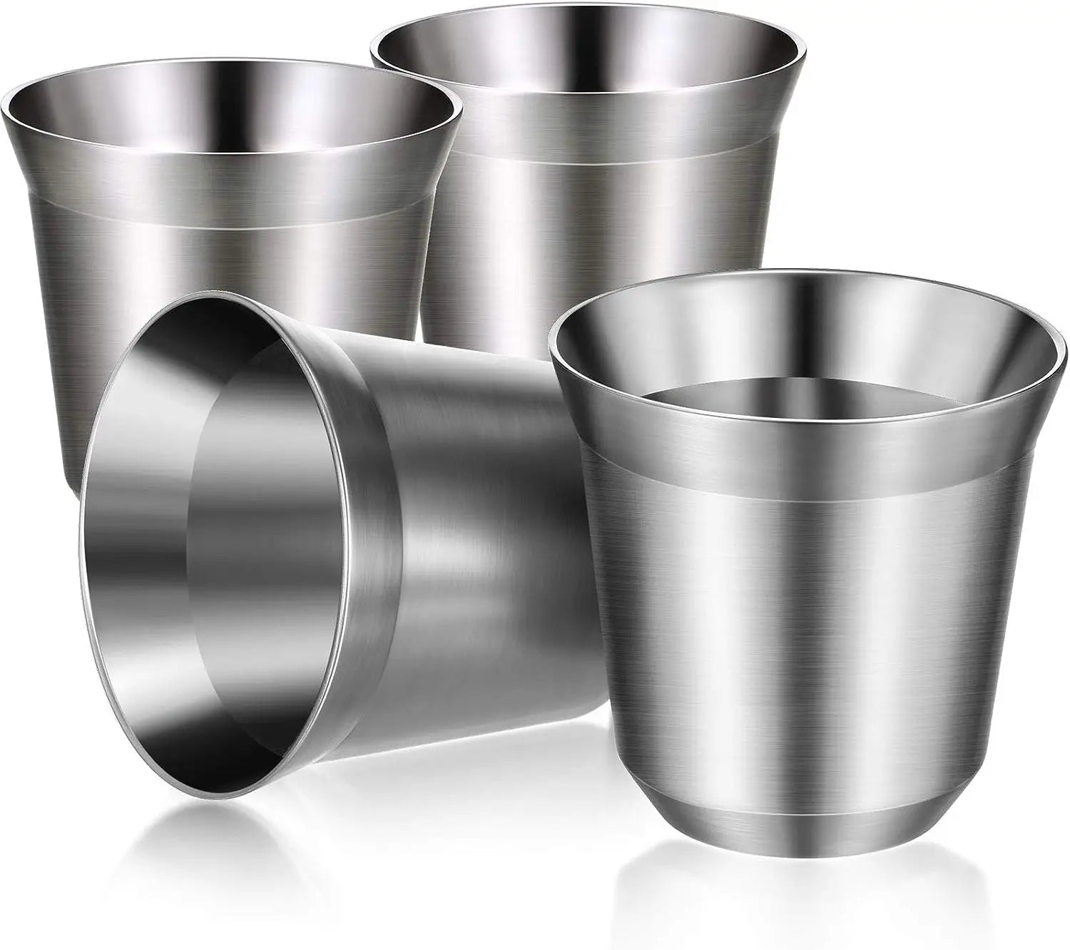 80ml Double 304 Stainless Steel Insulated Eco-Friendly Espresso Cup Heat Resistant Business Gift