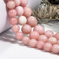 Natural AAA Grade Pink Opal Beads Loose Gemstone Well Polished Round Jade Gemstone Beads for Jewelry Making