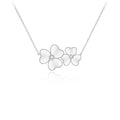 New Custom Ladies Jewelry Accessories Wholesale Luxury Design 925 Sterling Silver Flower Necklace