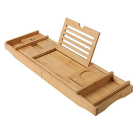 Bamboo Bathtub Telescopic Non-slip Bathtub Candy Fruit Tray Rack Bubble Bathroom Rack Bathtub Tray